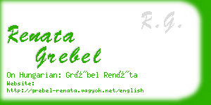 renata grebel business card